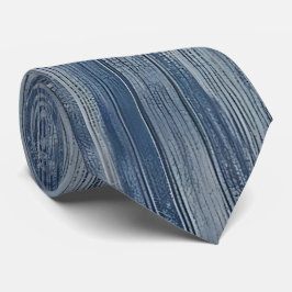 Corbata Abstract Blue Denim Stripe Necpe Tie