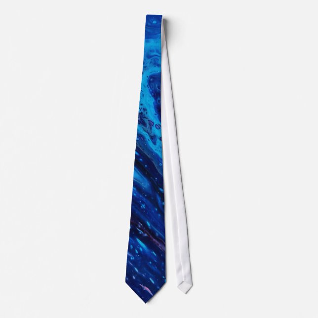 Corbata Abstract blue galaxy (Anverso)