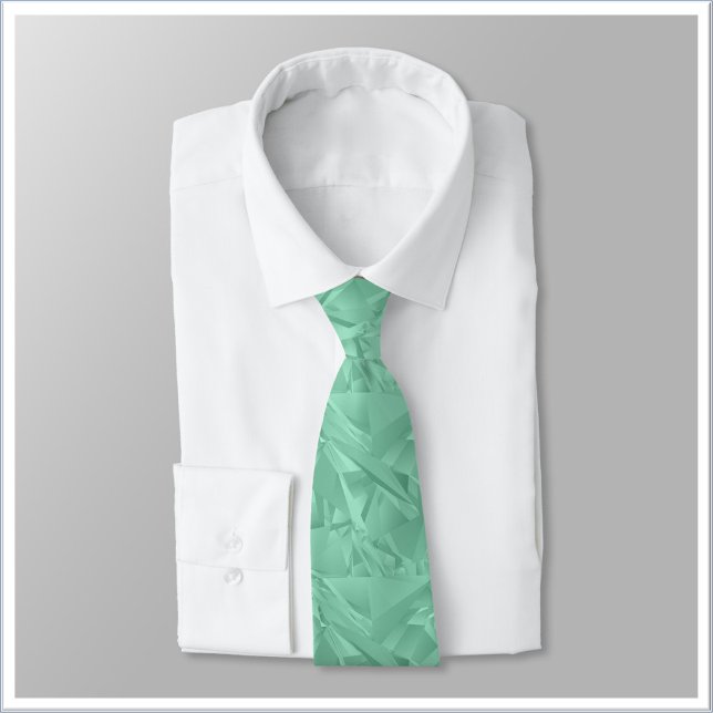 Corbata Abstract Blue Green Aqua Marine Crystal (Subido por el creador)