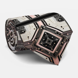 Corbata Abstract Circuit Board - Retro Art Deco
