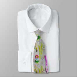 Corbata Abstract Floral with Spirals 2