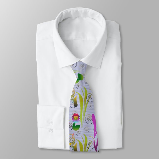 Corbata Abstract Floral with Spirals 3 (Atado)