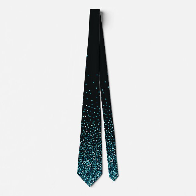 Corbata Abstract Glitters Falling On Black Background (Anverso)