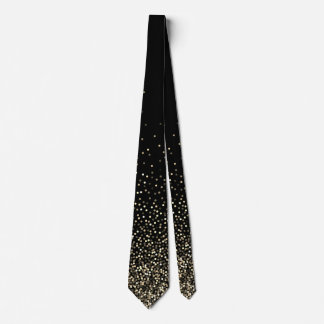 Corbata Abstract Glitters Falling On Black Background