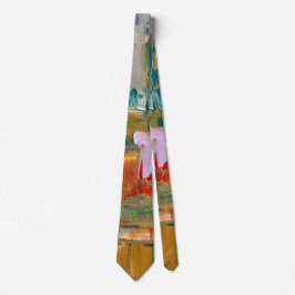 Corbata Abstract Neck Tie Gold
