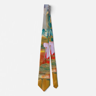 Corbata Abstract Neck Tie Gold