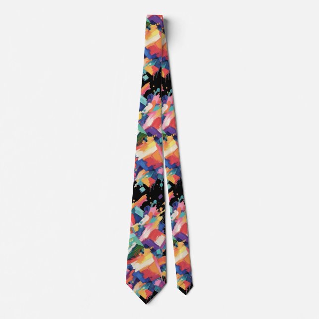 Corbata Abstract Paint Collision (Anverso)