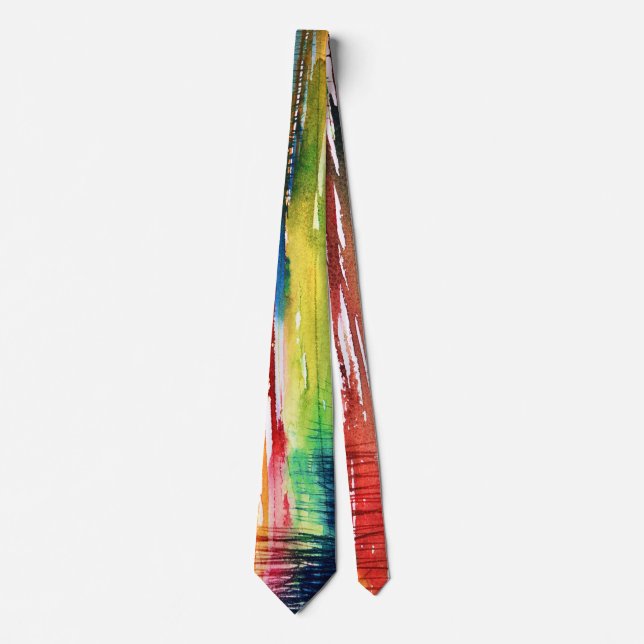Corbata Abstract Watercolor Art Tie (Anverso)