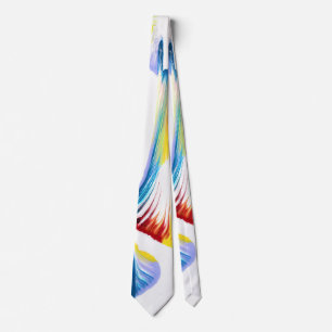 Corbata abstracta con plumas Tag Along 2