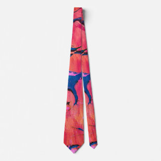 Corbata abstracta estilo Ebru rojo azul Valiant 1