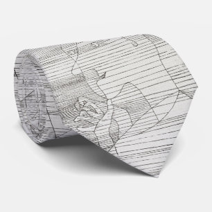 Corbata abstracta Klee – Líneas minimalistas