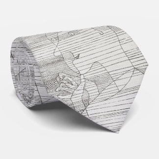 Corbata abstracta Klee – Líneas minimalistas