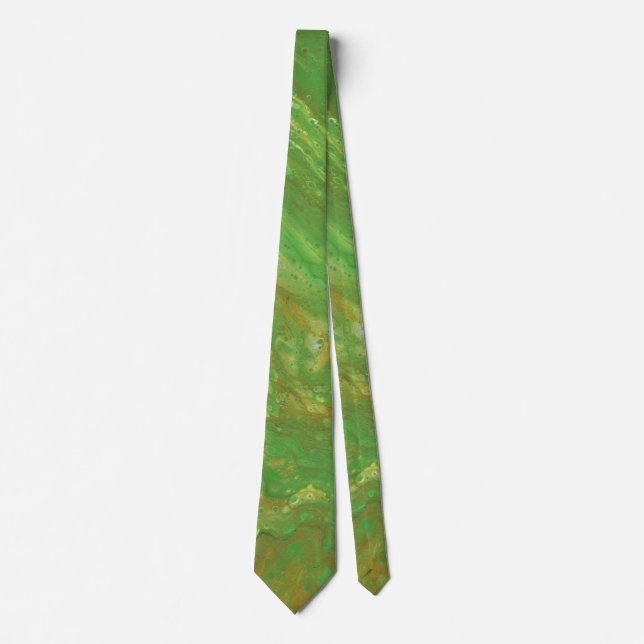 Corbata abstracta verde suave de Nashville 2 (Anverso)