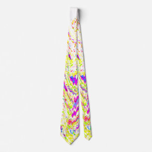 Corbata Abstracto Colorido Brillante Multicolor Patrones D