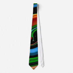 Corbata Abstracto de cara colorida - Swirls Tie