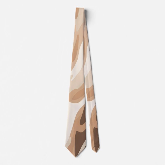 Corbata Abstracto de estampado animal (Anverso)