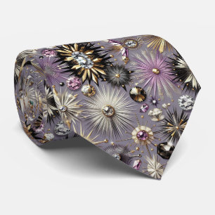 Corbata Abstracto Moderno de mediados de siglo Estallido d