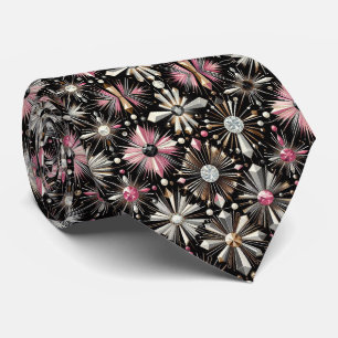 Corbata Abstracto Moderno de mediados de siglo Estallido d