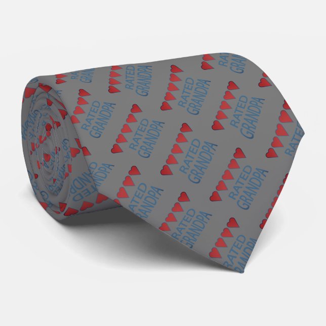 Corbata Abuelo de cinco corazones (Enrollado)