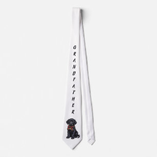 Corbata Abuelo Lab Negro con Cinta