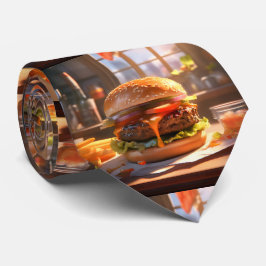 Corbata Abundante dedo del cuello del queso Cheeseburger