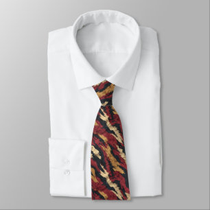 Corbata Accesorios Artísticos para Hombres Piel de Tigre