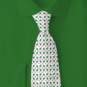 Corbata Acebo de Navidad y bayas