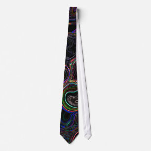 Corbata Acentos coloridos en lazo negro