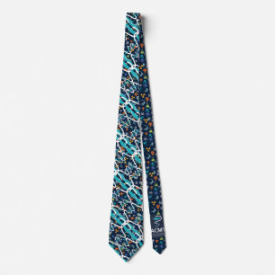 Corbata ACMT Abstract Tox Pattern Color de la Cuerda