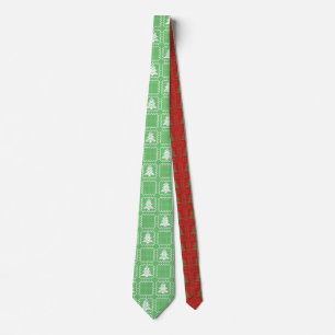 Corbata Acogedor patrón de suéter feo de árbol de Navidad