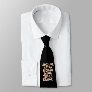 Corbata Activista Feminista de la Protesta Anti Trump Anti