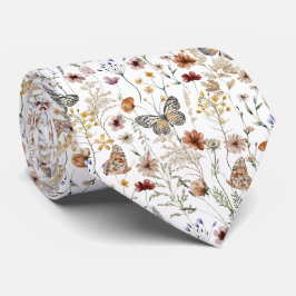 Corbata Acuarela Boho Floral