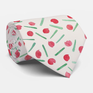 Corbata Acuarela Caramelo de Navidad en Acuarela