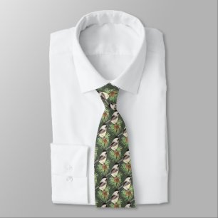 Corbata Acuarela de color negro con tapa de pollo Naturale
