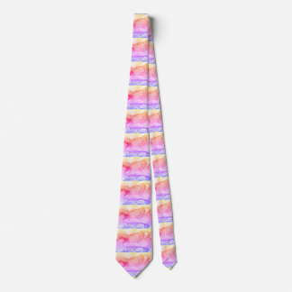 Corbata Acuarela de espliego de nido de cuello