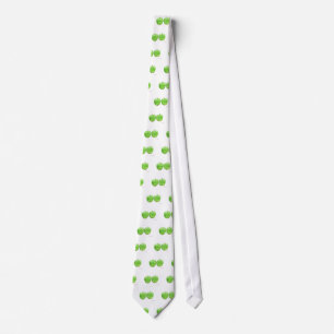 Corbata Acuarela de manzanas verdes
