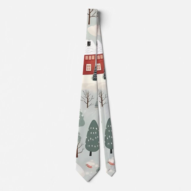 Corbata AD 002 - Patrón digital de Navidades (Anverso)