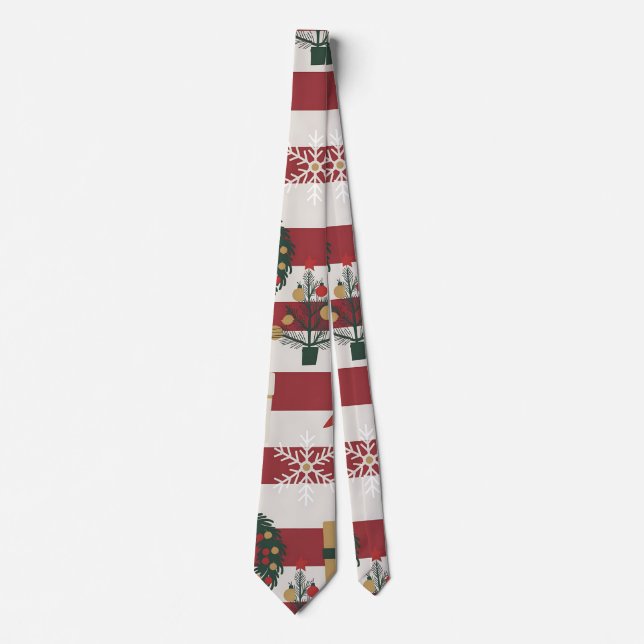 Corbata AD 004 - patrón digital de Navidad (Anverso)