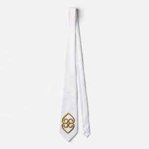 Corbata Adinkra-earth-gold