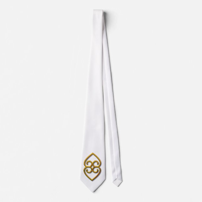 Corbata Adinkra-earth-gold (Anverso)
