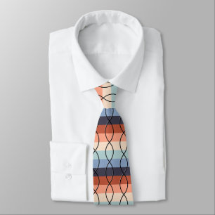 Corbata ADN cosechado - Negro sobre arcoiris