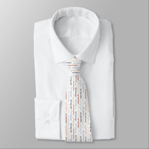 Corbata ADN fiesta en blanco