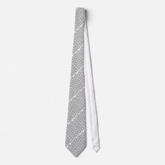Corbata ADN Helix Pattern GreyOnWhite