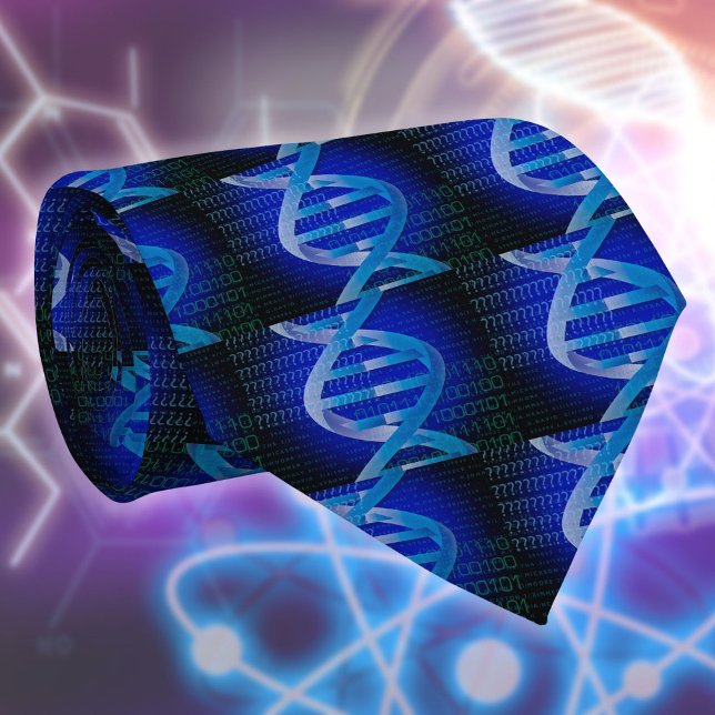 Corbata ADN ID Ciencias médicas azul (DNA ID Medical Science Blue Tie)