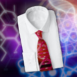 Corbata ADN ID Red Medical Science Geek Neck Tie<br><div class="desc">Un diseño divertido inspirado en la ciencia médica del ADN. El regalo perfecto para médicos,  enfermeras,  científicos,  profesores de ciencias,  técnicos de laboratorio,  estudiantes de biología o como regalo permanente para los regalos de graduación científica.Diseñado por Thisisnotme©</div>