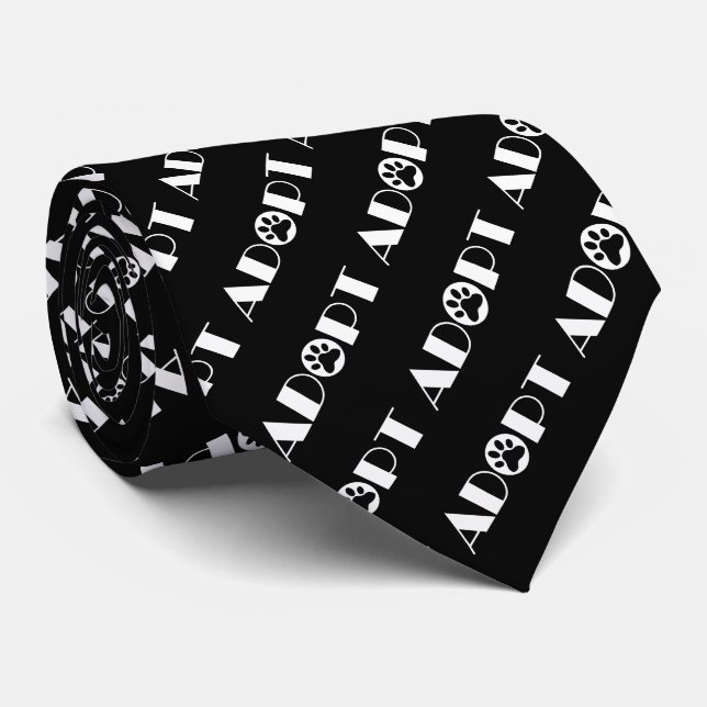 Corbata Adoptar perro de pata (Enrollado)