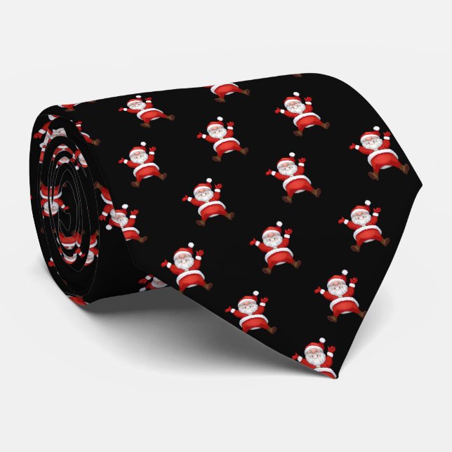 Corbata Adorable Papá Noel, Navidad (Enrollado)