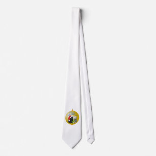 Corbata Adorno de Navidad Westie Scottie