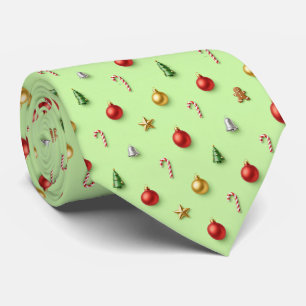 Corbata Adornos para árbol de Navidad, Caña de Caramelo, P