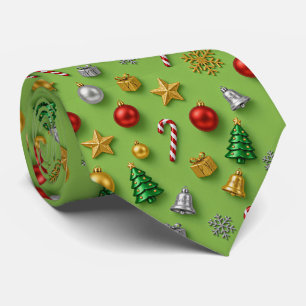 Corbata Adornos para árbol de Navidad, Caña de Caramelo, V